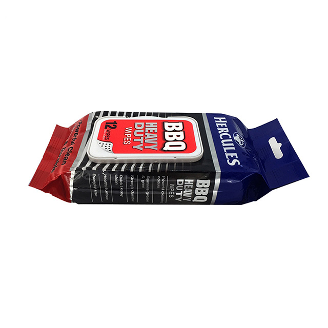 OEM puissance BBQ lingettes de nettoyage avec des points Big