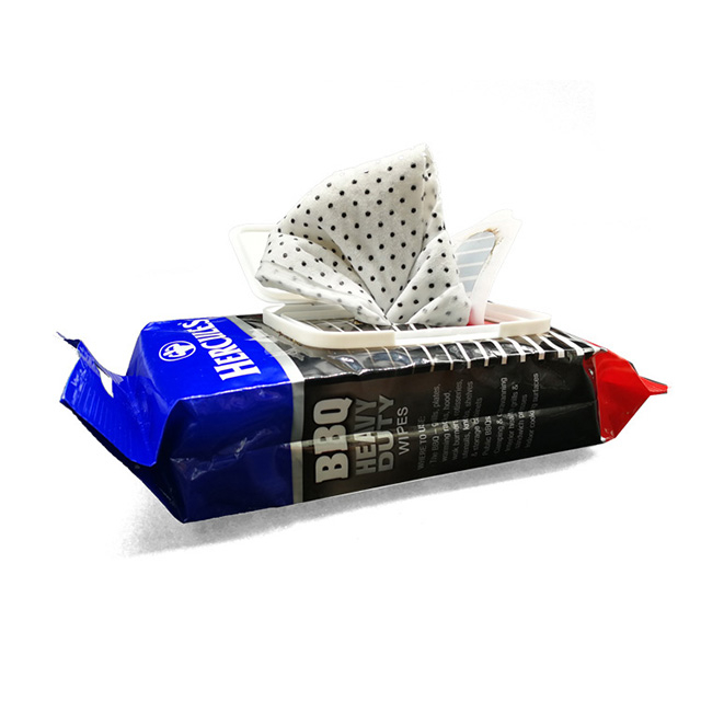 OEM puissance BBQ lingettes de nettoyage avec des points Big