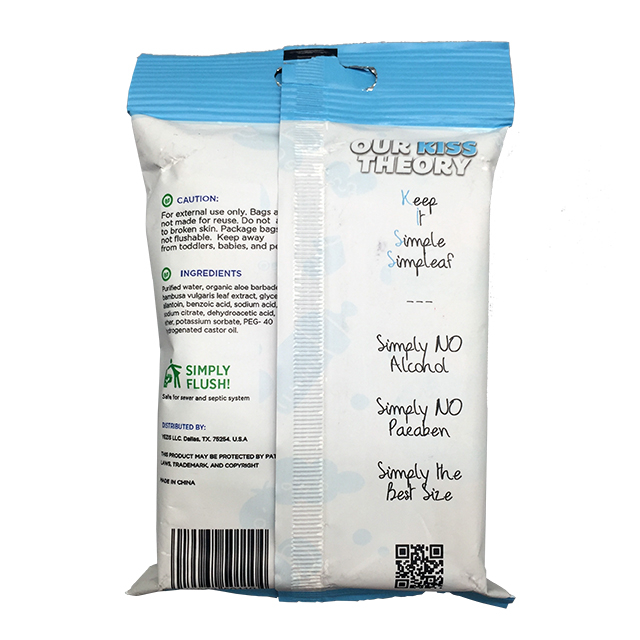 Lingettes humides écologiques pour bébé 100% bambou biodégradables